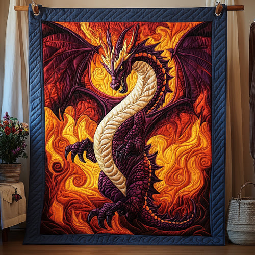 Lava Dragon Quilted Blanket GFTOAB3546