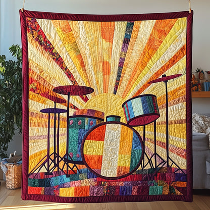 Sunshine Drum Set Quilted Blanket GFTOTP4249