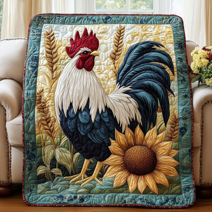 Happy Chicken Farm Quilted Blanket GFTOHD3521