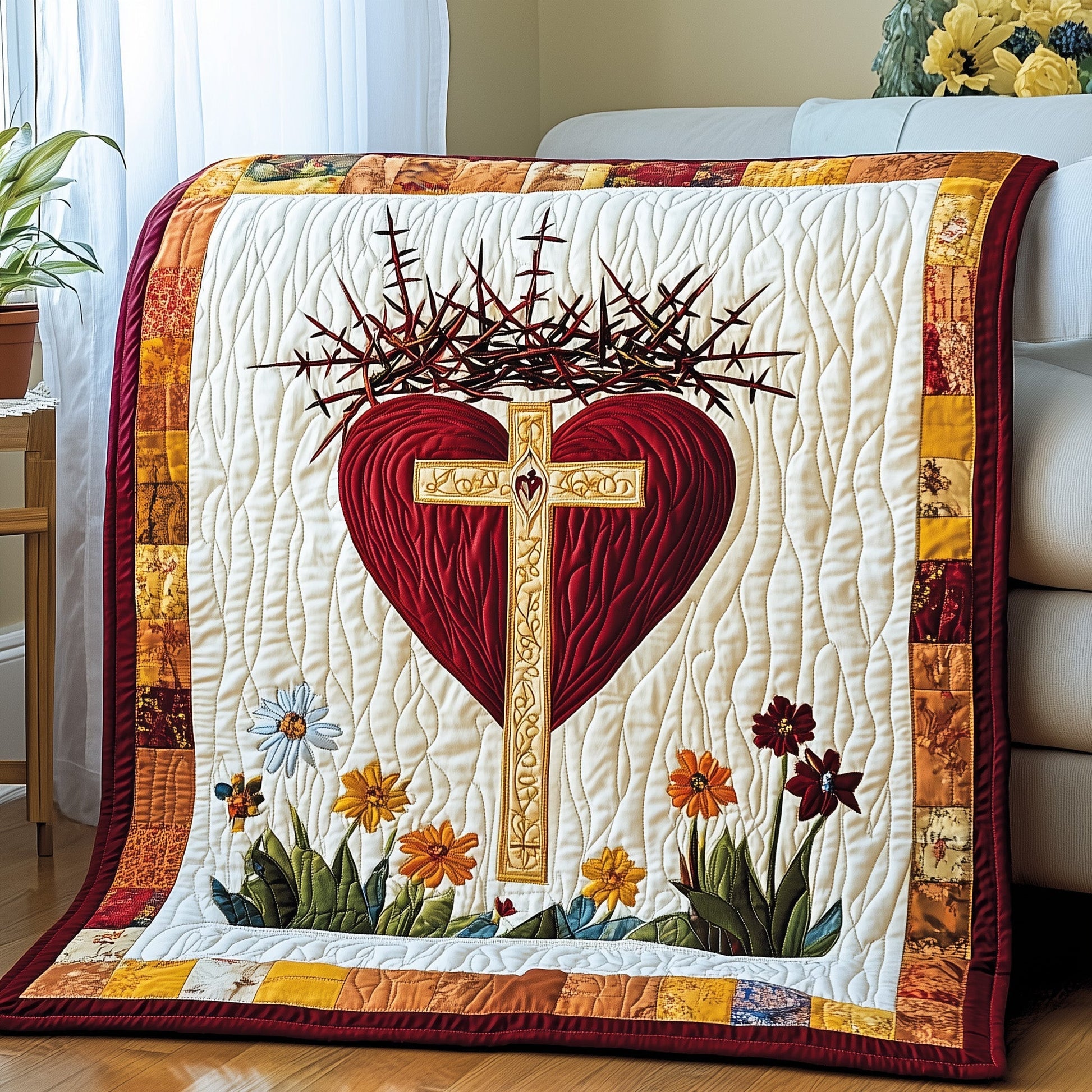 Sacred Heart Quilted Blanket GFTOTP4197