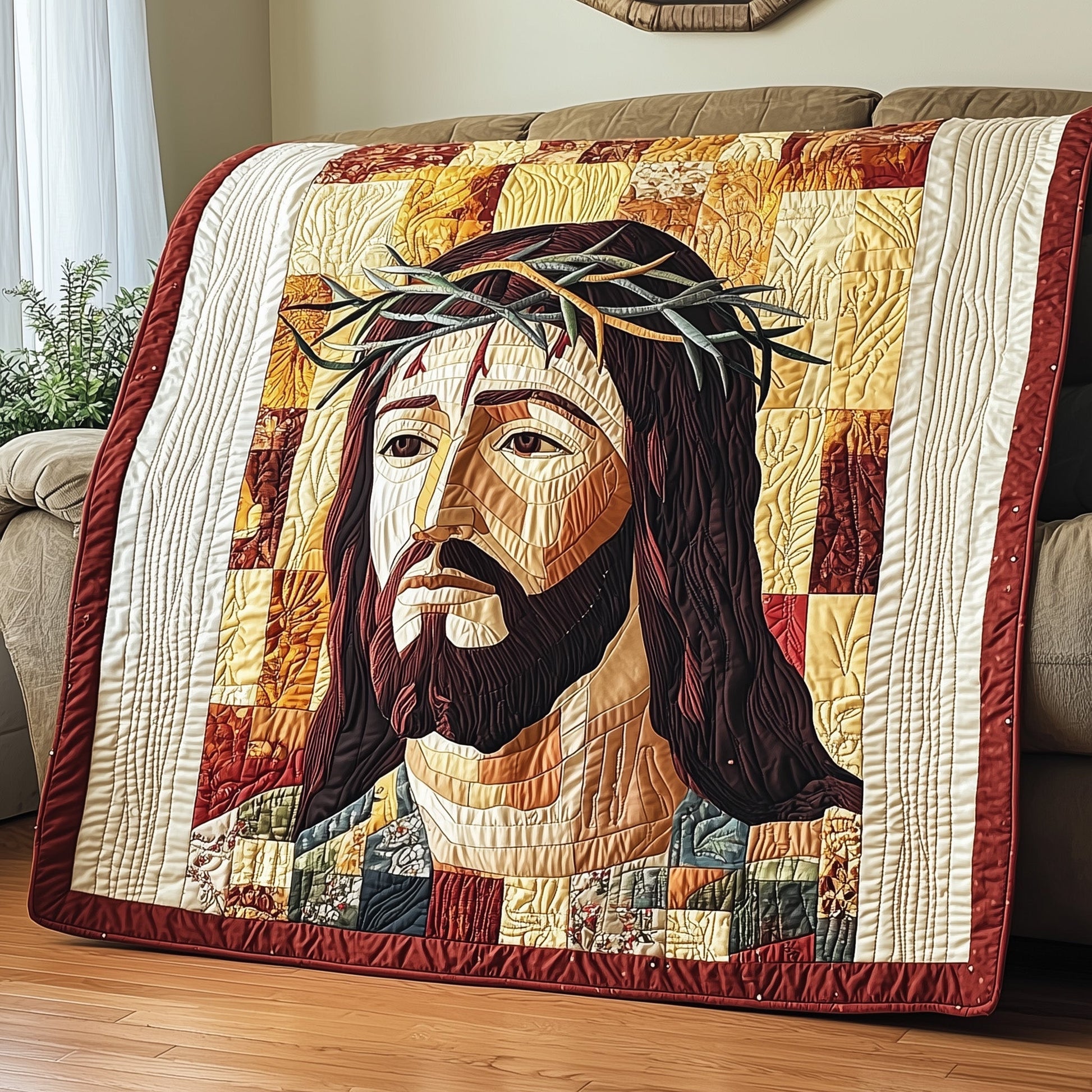 Crown of Thorns Quilted Blanket GFTOTP4189