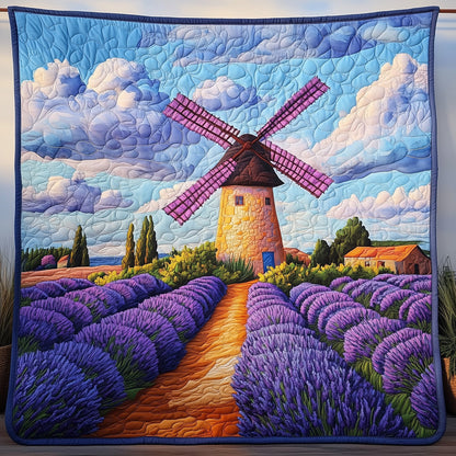 Lavender Field Quilted Blanket GFTOAB3431