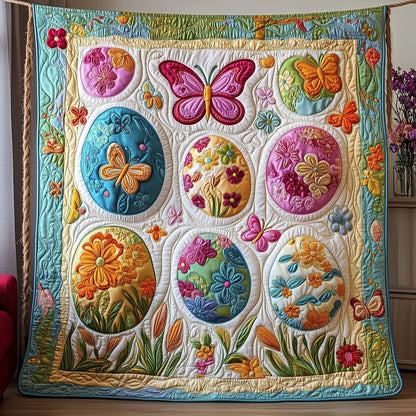 Fluttering into Easter Quilted Blanket GFTOAB3403
