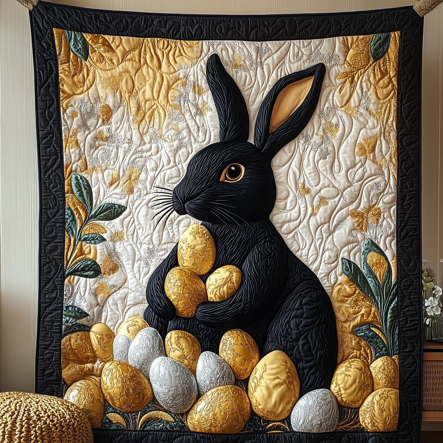Hopping into Easter Quilted Blanket GFTOAB3396