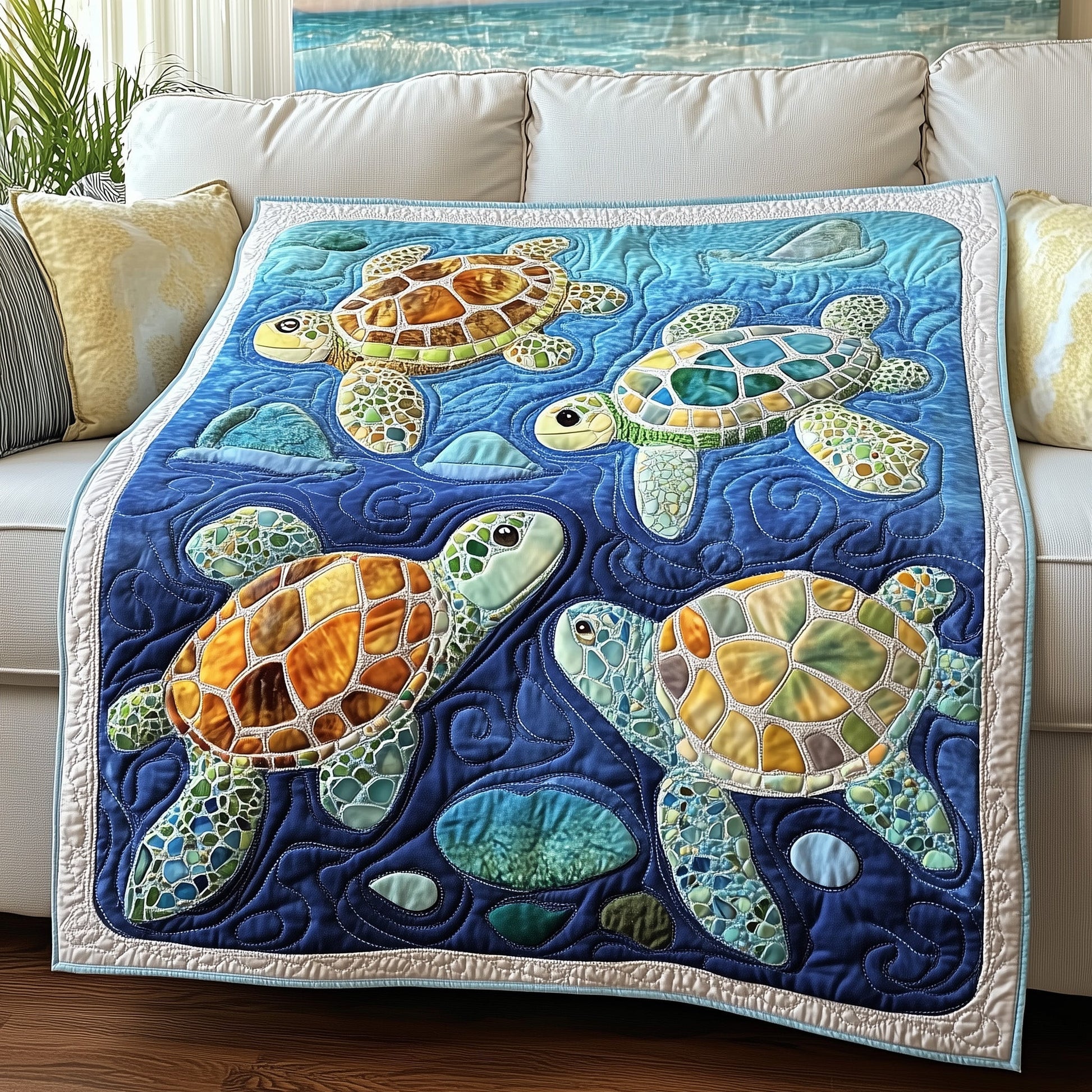 Little Voyager Of Ocean Quilted Blanket GFTOAB3422