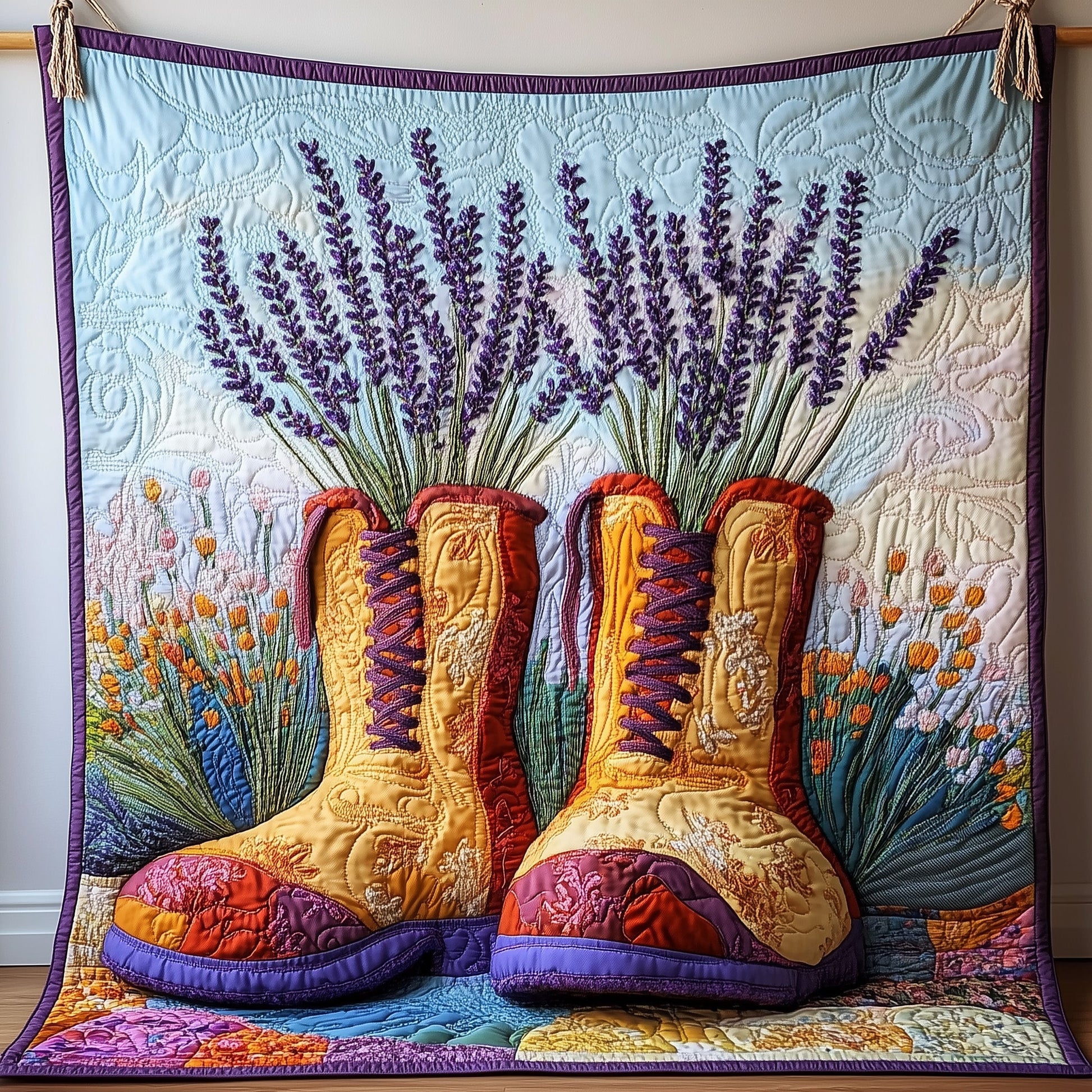Wild And Feminine Quilted Blanket GFTOAB3445