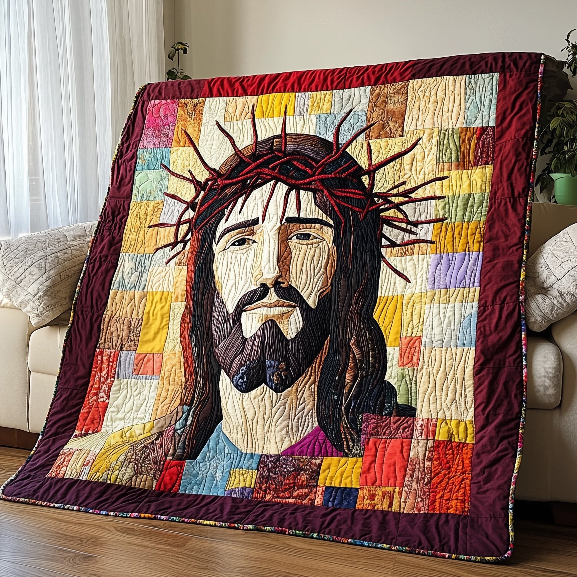Crown of Thorns Quilted Blanket GFTOTP4223