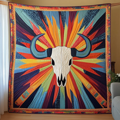 Radiant Longhorn Quilted Blanket GFTOHD3323