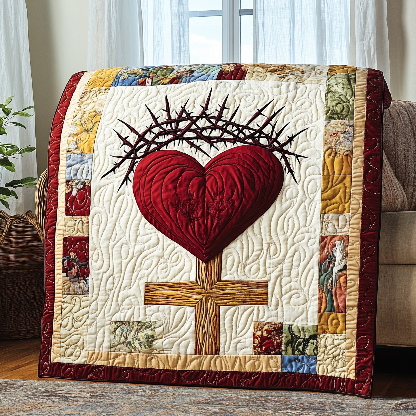 Sacred Heart Quilted Blanket GFTOTP4195