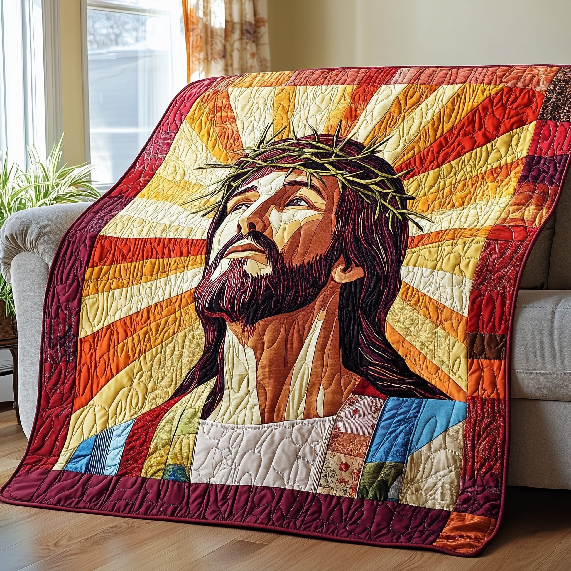Crown of Thorns Quilted Blanket GFTOTP4193