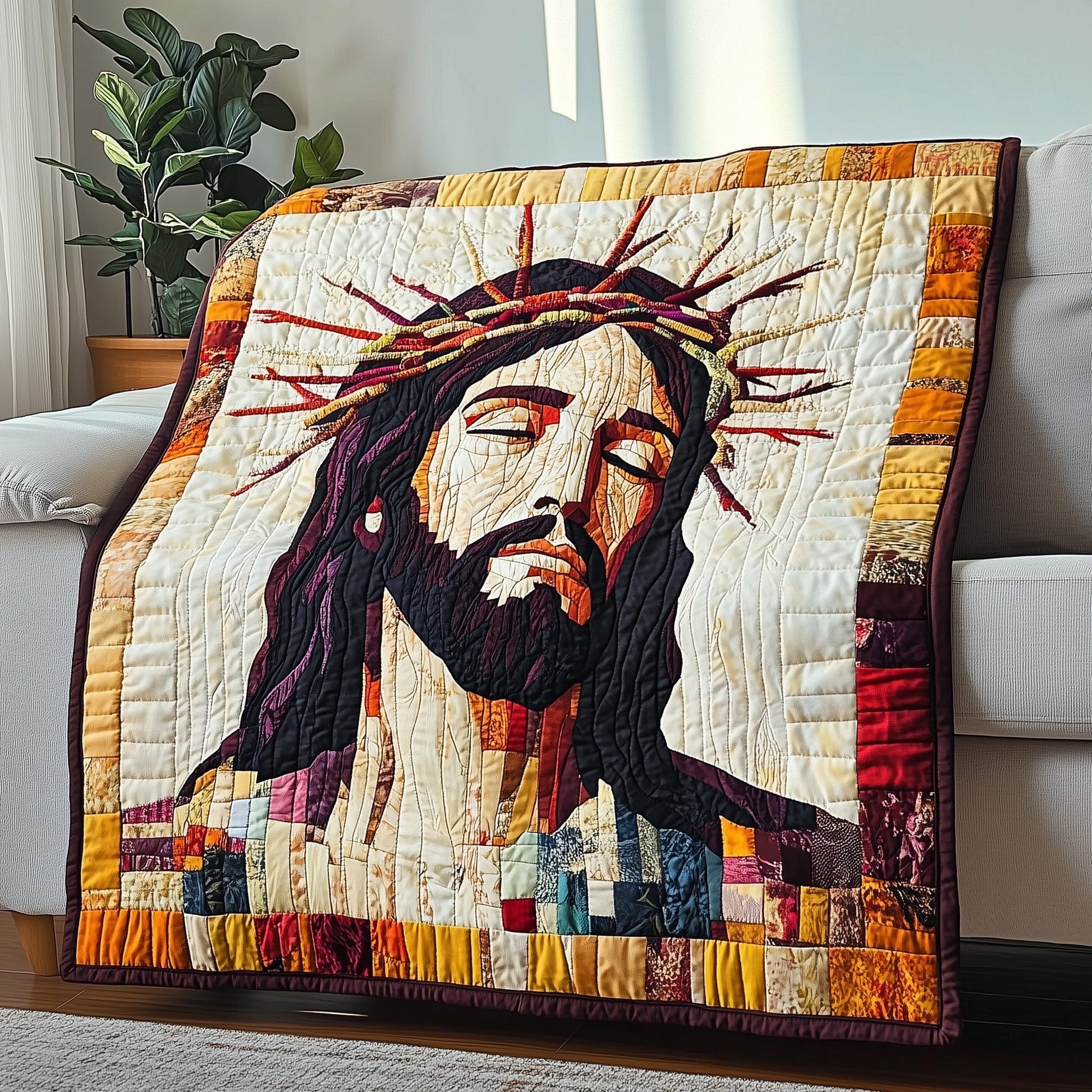 Crown of Thorns Quilted Blanket GFTOTP4190
