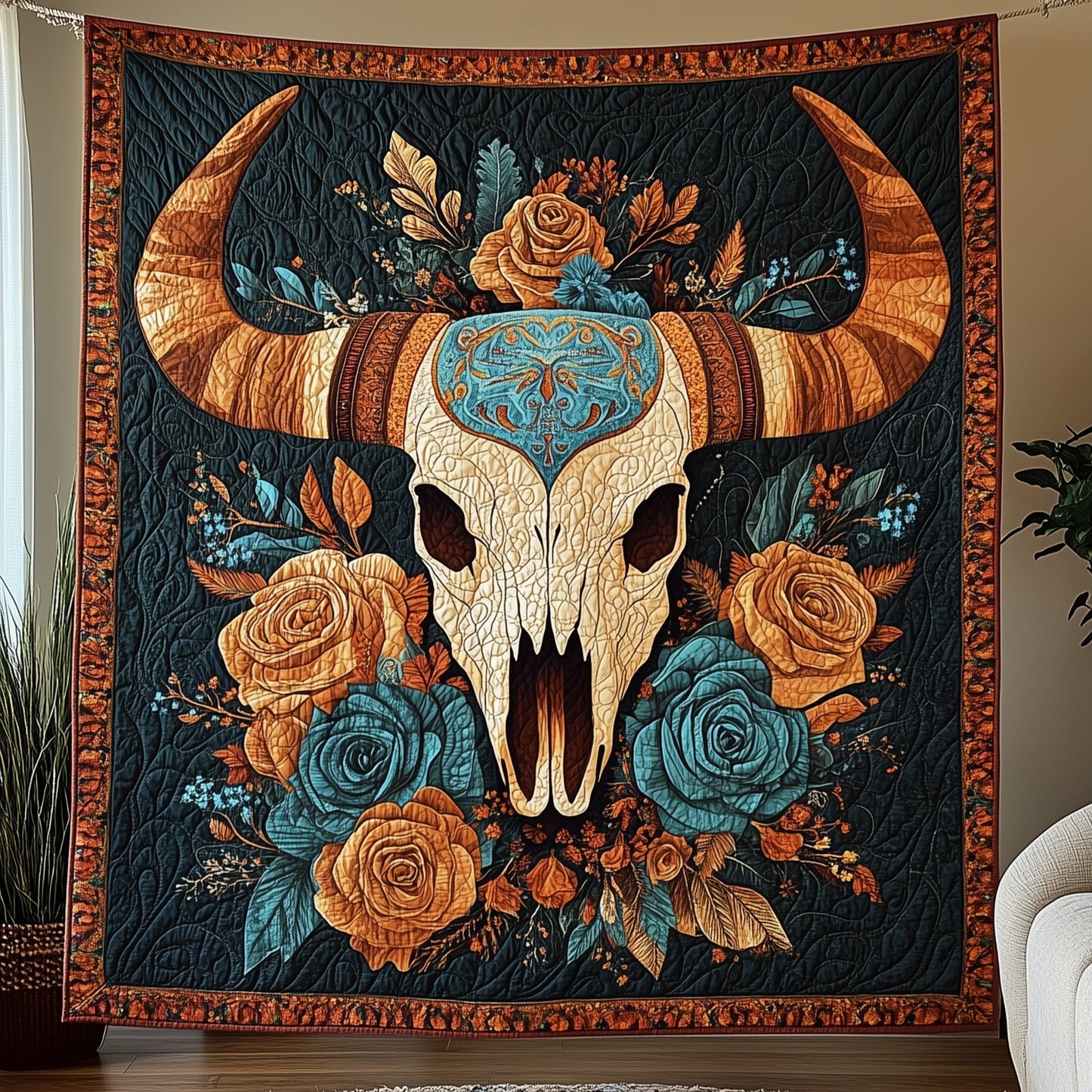 Floral Guardian Quilted Blanket GFTOHD3321