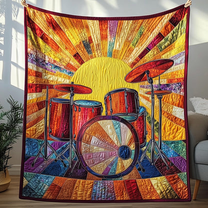 Sunshine Drum Set Quilted Blanket GFTOTP4237