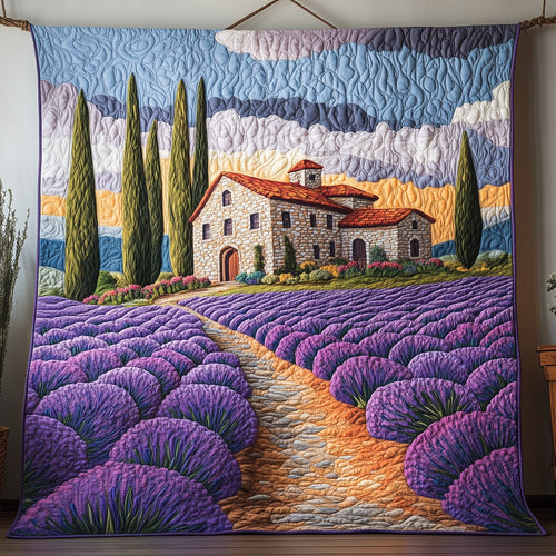 Lavender Field Quilted Blanket GFTOAB3432