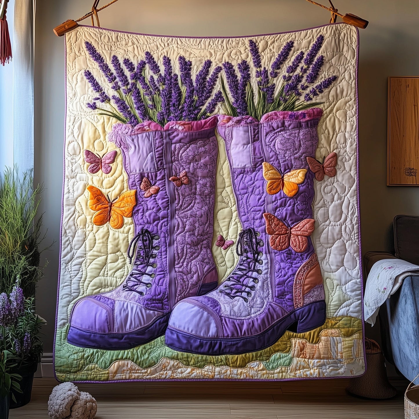 Blooming Steps Quilted Blanket GFTOAB3449