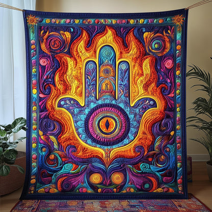 Celestial Hamsa Quilted Blanket GFTOHD3357