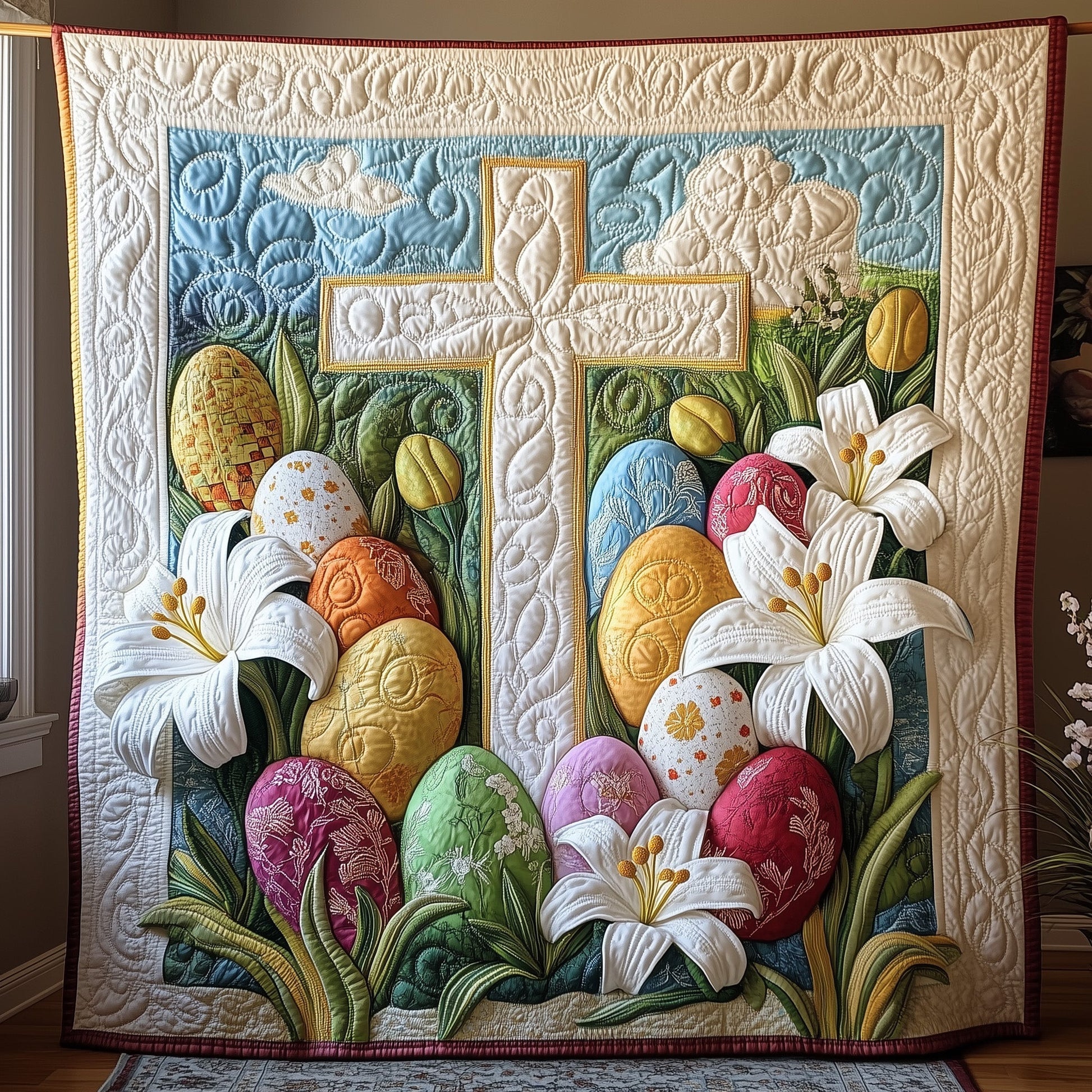 Resurrection Blessings Quilted Blanket GFTOAB3418