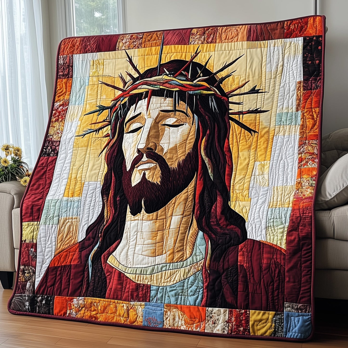 Crown of Thorns Quilted Blanket GFTOTP4191