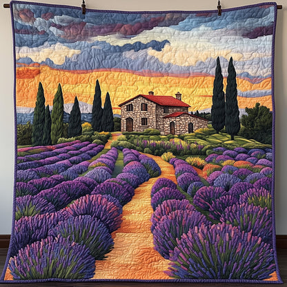 Fields of Purple Dreams Quilted Blanket GFTOAB3426
