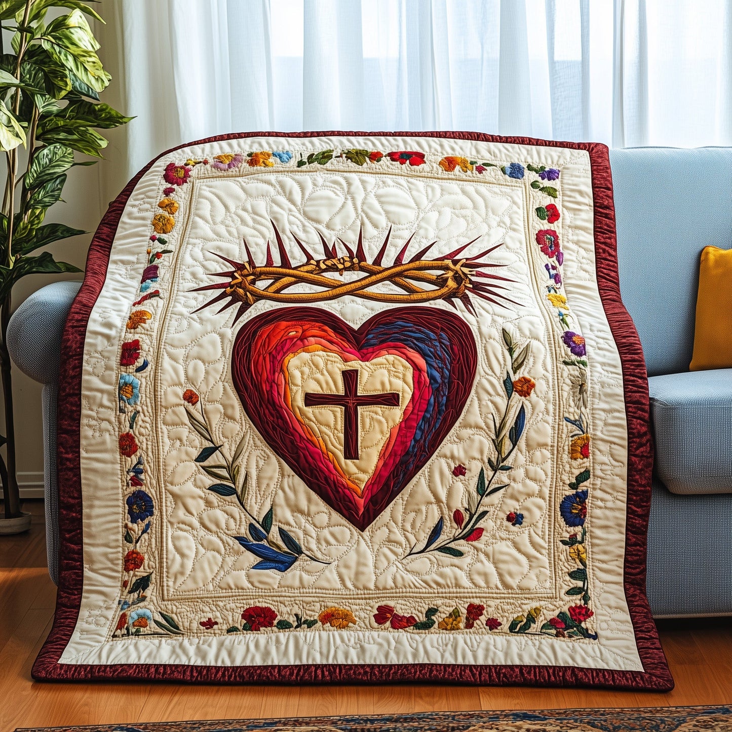 Sacred Heart Quilted Blanket GFTOTP4198