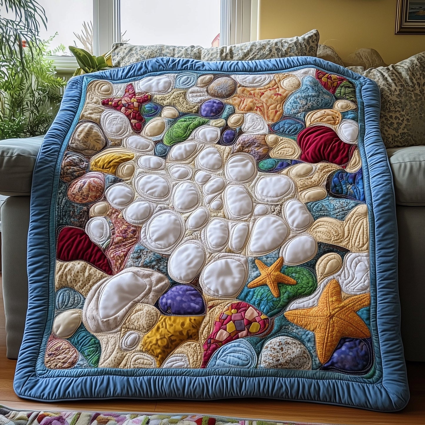 Shimmering Tides Quilted Blanket GFTOAB3380