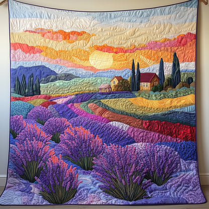 Fields of Purple Dreams Quilted Blanket GFTOAB3424
