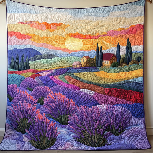 Fields of Purple Dreams Quilted Blanket GFTOAB3424