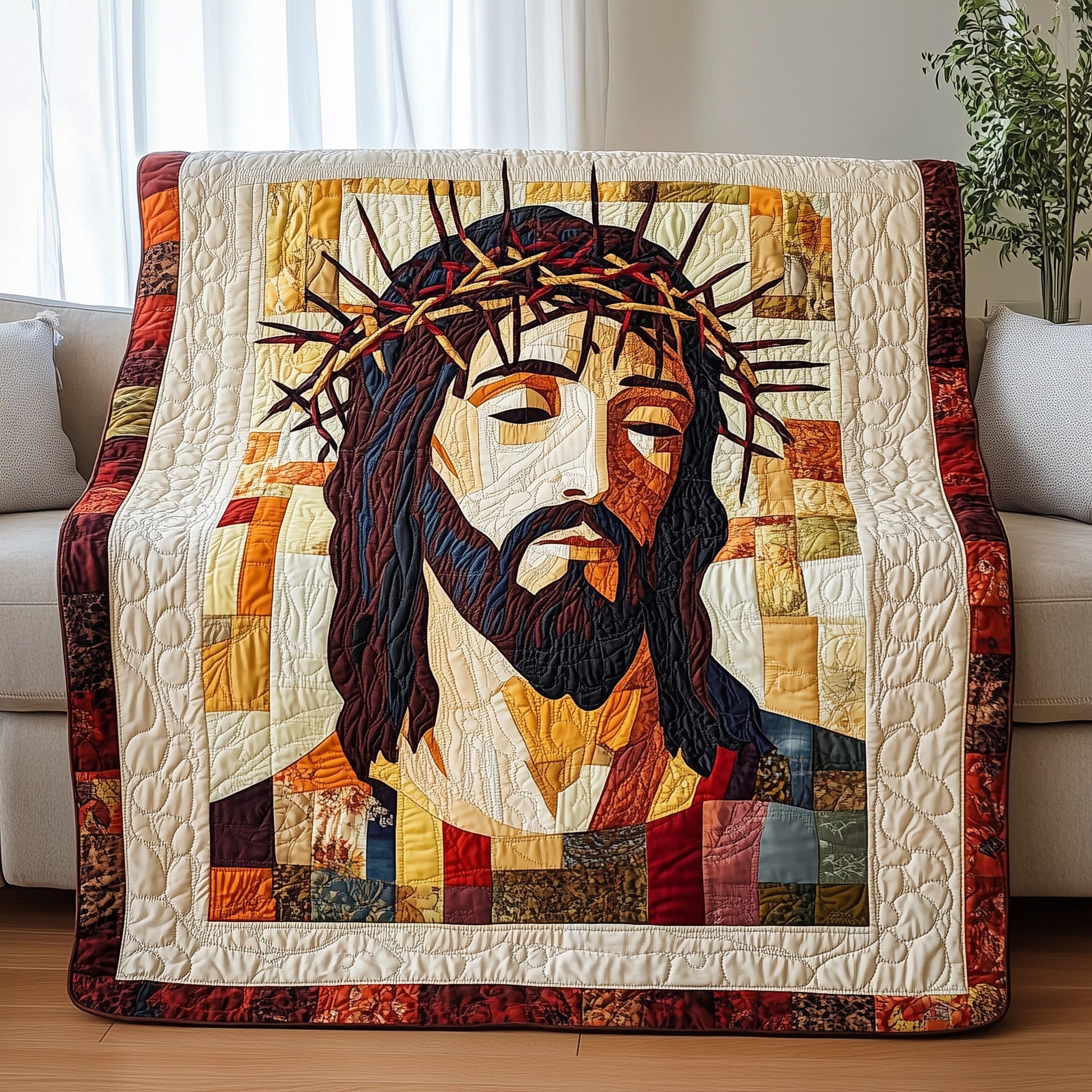 Crown of Thorns Quilted Blanket GFTOTP4222