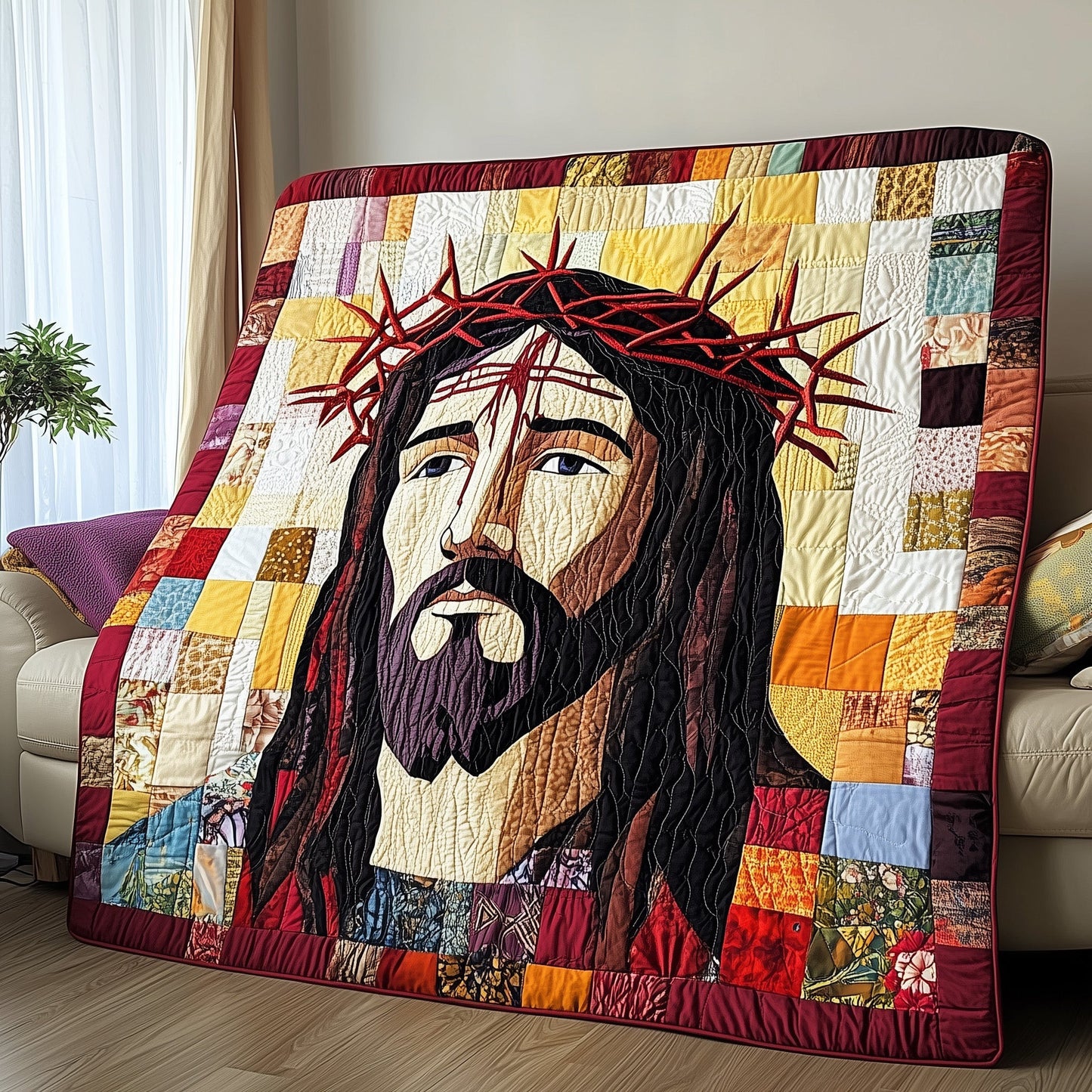 Crown of Thorns Quilted Blanket GFTOTP4227