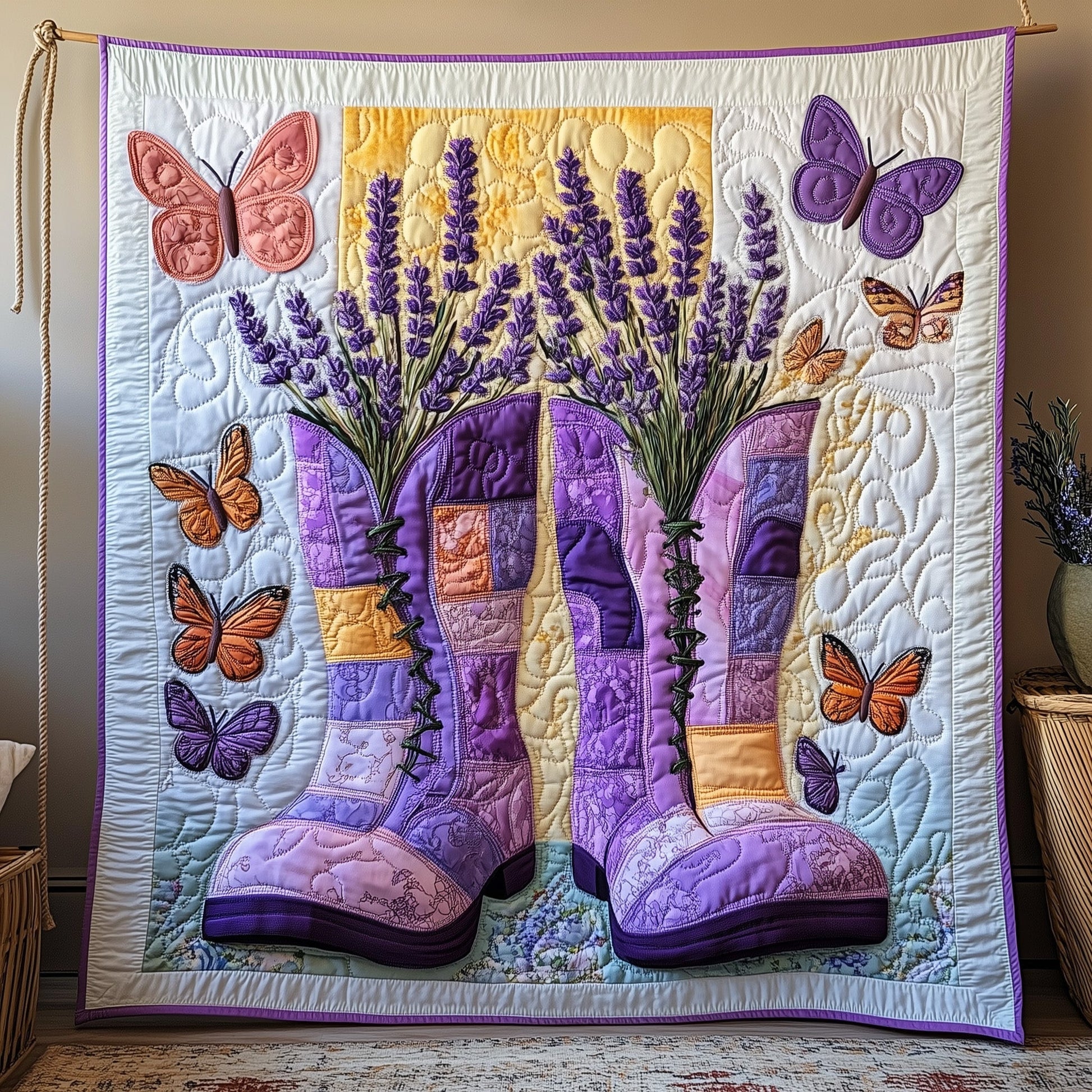 Blooming Steps Quilted Blanket GFTOAB3448