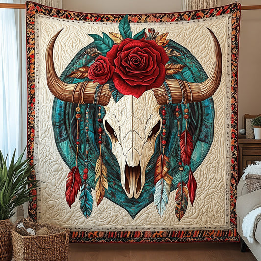 Mystic Longhorn Quilted Blanket GFTOHD3319