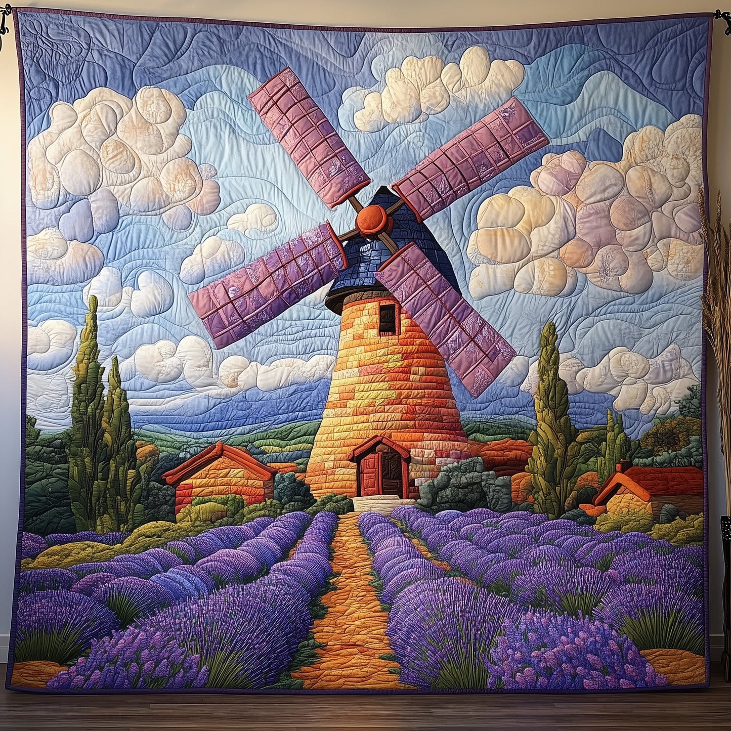 Fields of Purple Dreams Quilted Blanket GFTOAB3425