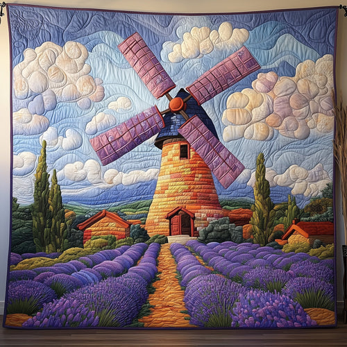 Fields of Purple Dreams Quilted Blanket GFTOAB3425