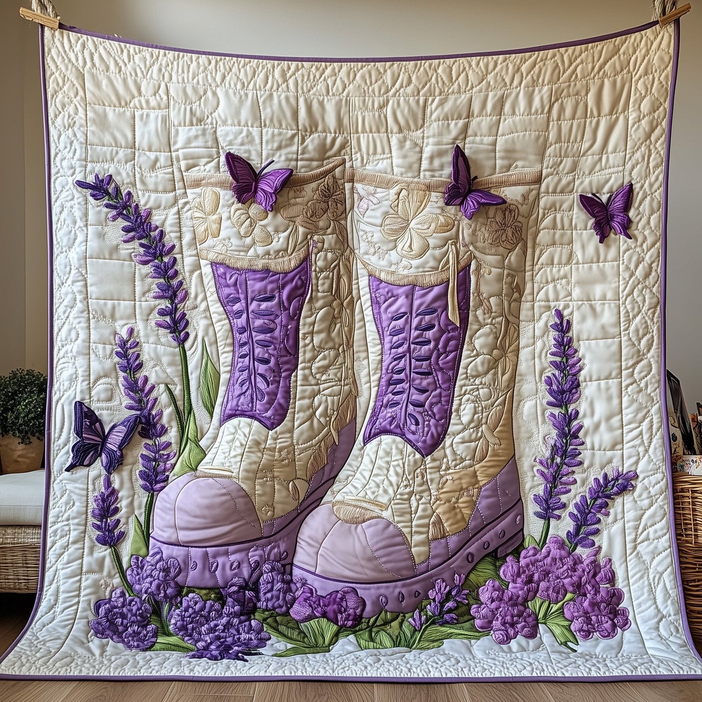 Boots Breeze And Blossoms Quilted Blanket GFTOAB3451