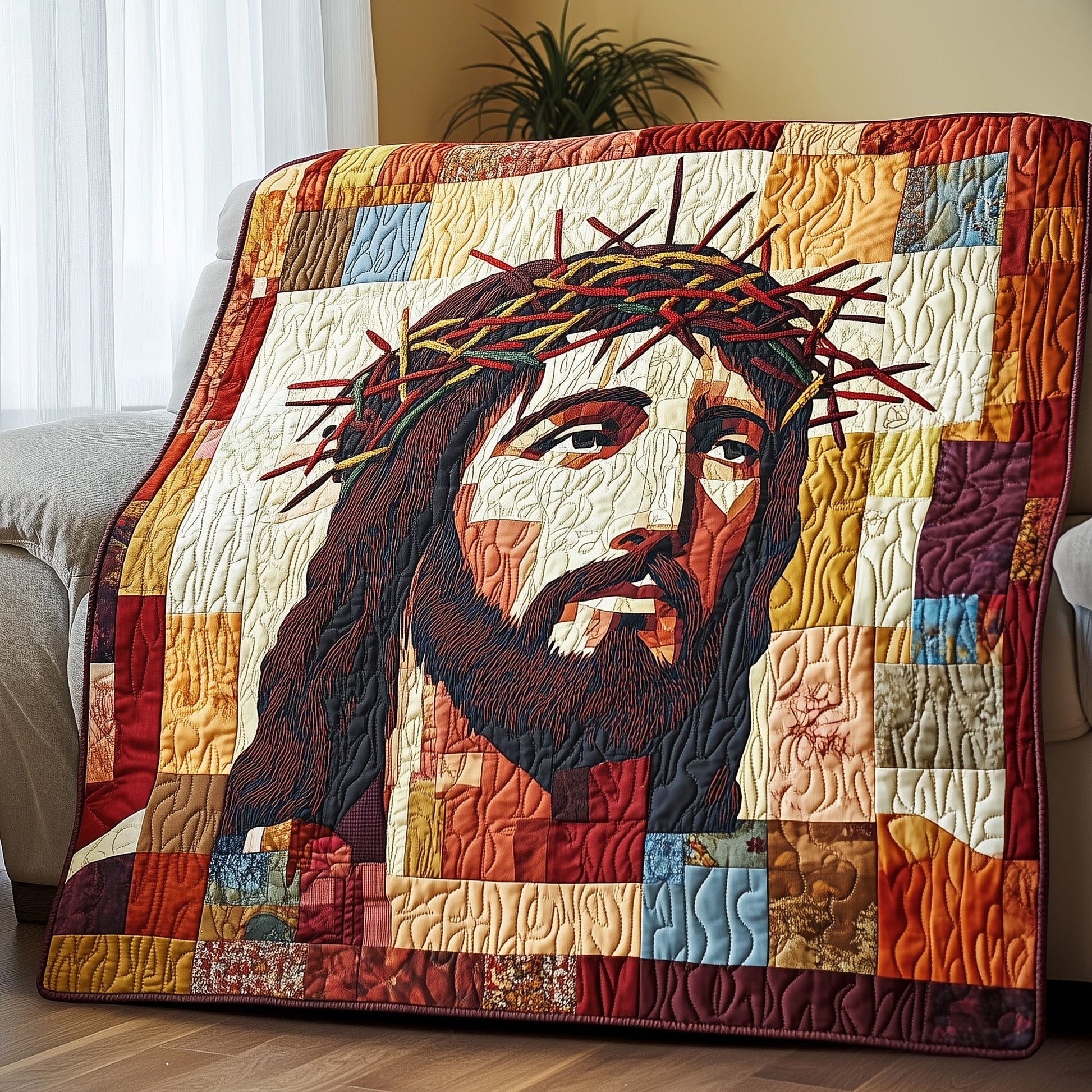 Crown of Thorns Quilted Blanket GFTOTP4192