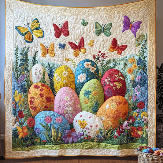Fluttering into Easter Quilted Blanket GFTOAB3405