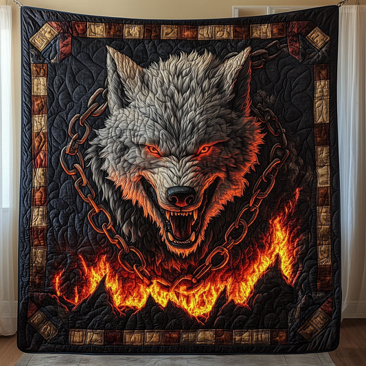 Chained Fenrir Awakens Quilted Blanket GFTOHD3369