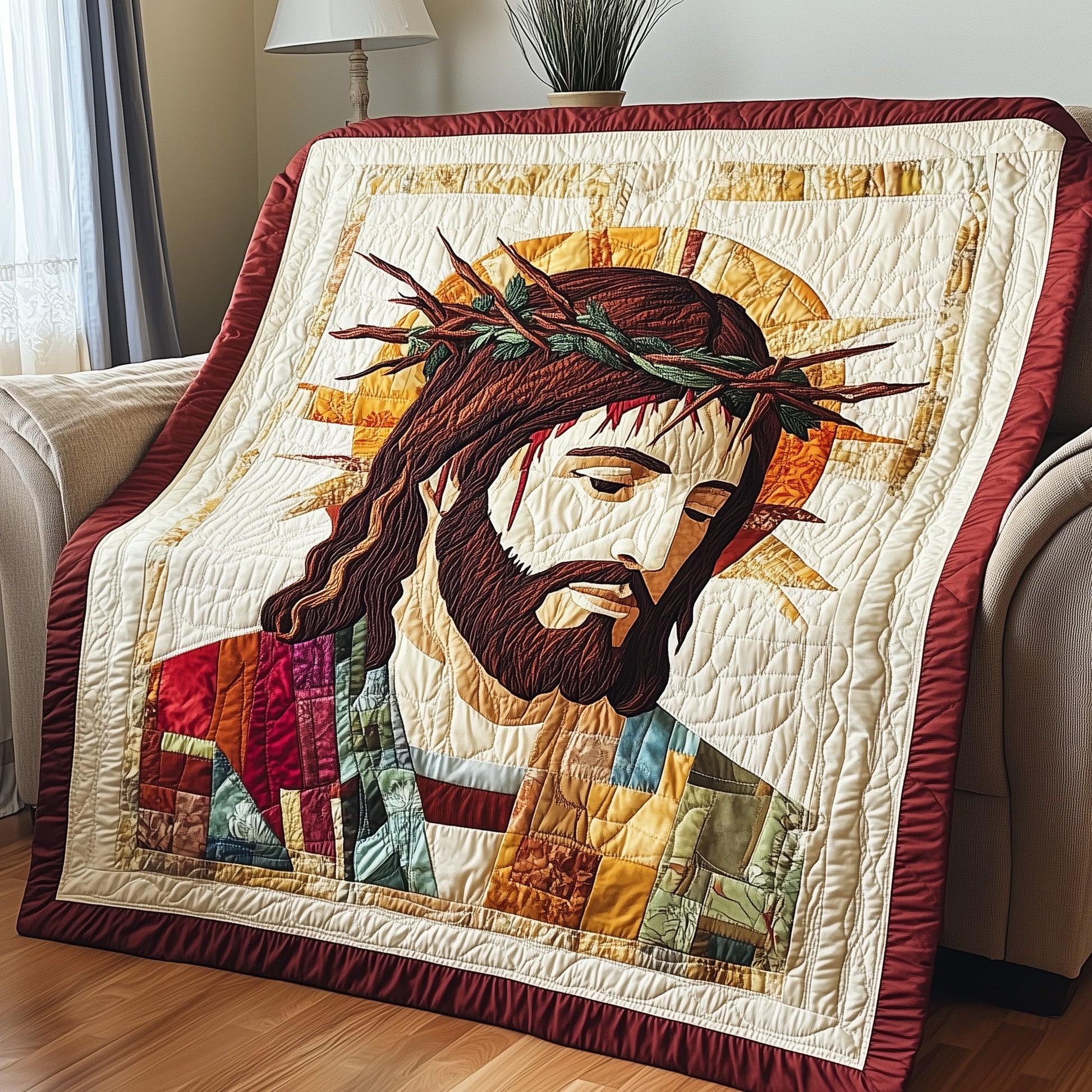 Crown of Thorns Quilted Blanket GFTOTP4221