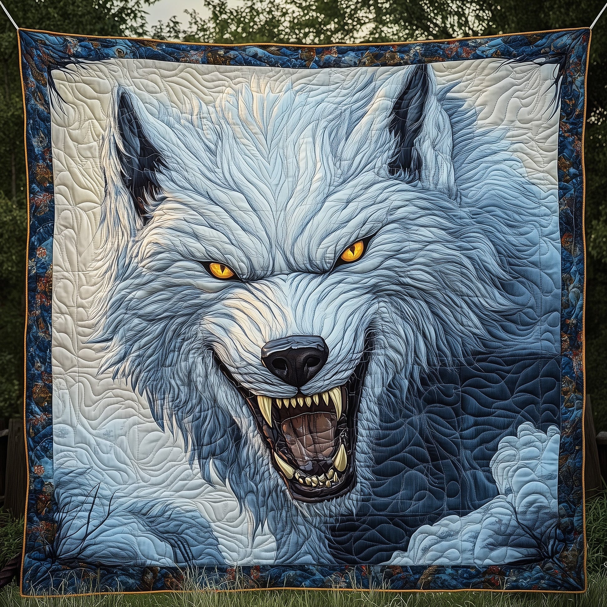 Legendary Fenrir Beast Quilted Blanket GFTOHD3372