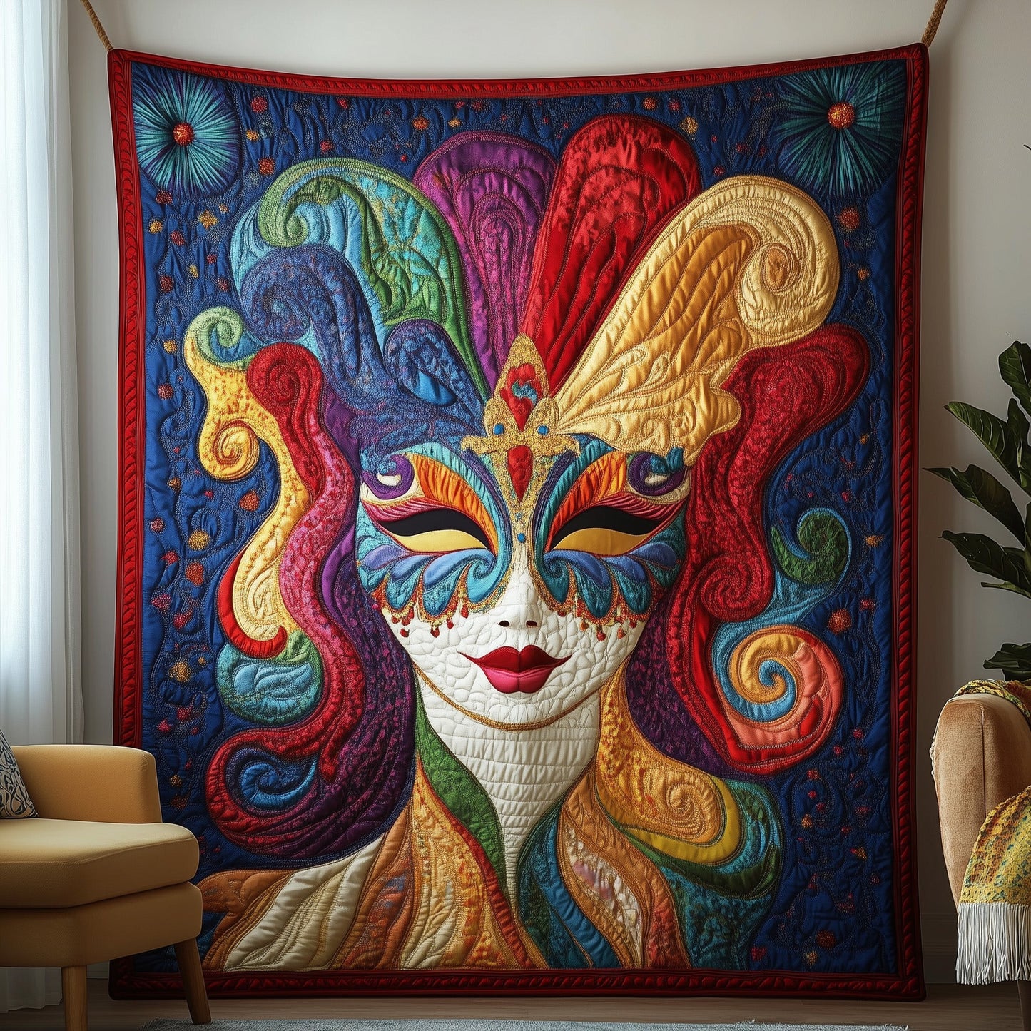 Carnival of Colors Quilted Blanket GFTOAB3326