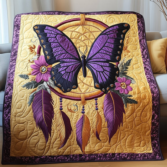 Butterfly Dreamcatcher Quilted Blanket GFTOTP4099