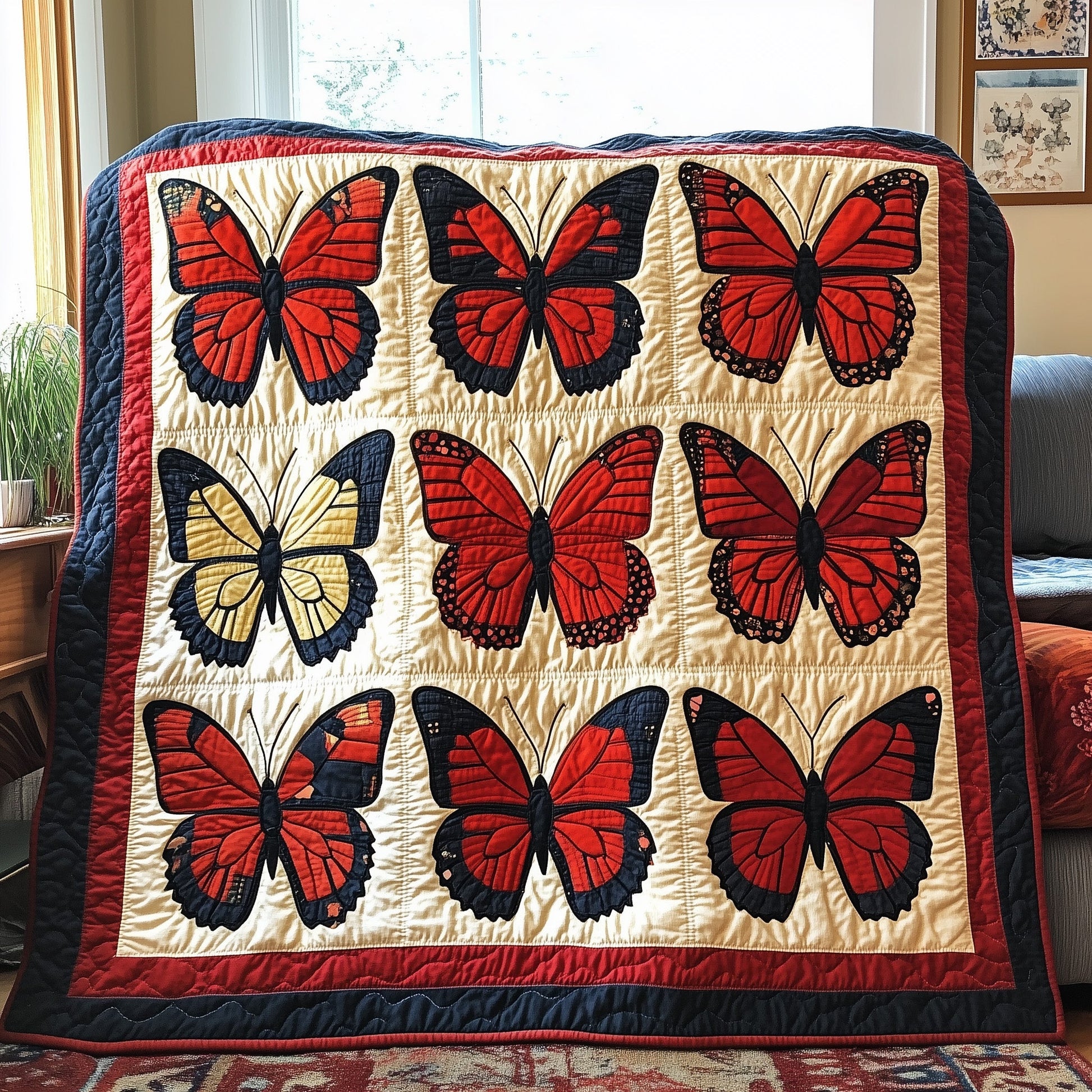 Fluttering Butterfly Quilted Blanket GFTONL2882
