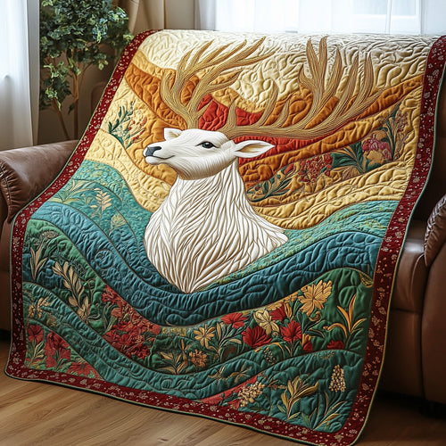 Majestic Deer Quilted Blanket GFTOTP3815
