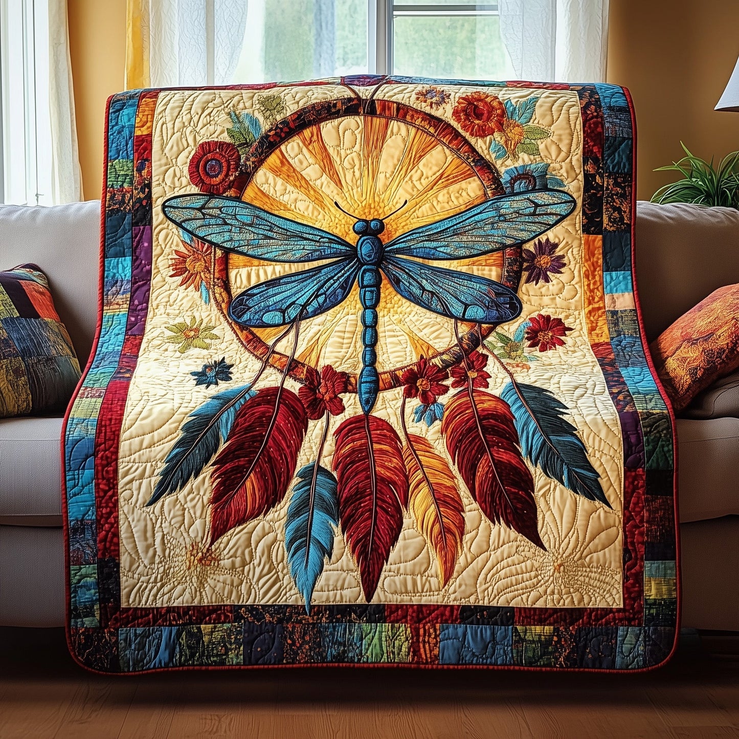Celestial Dreamcatcher Quilted Blanket GFTOTP4085