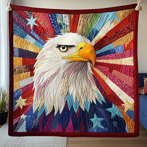 Patriotic Eagle Quilted Blanket GFTOHD3000