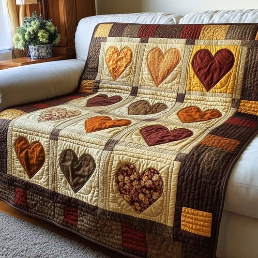 Vintage Heart Quilted Blanket GFTOTP3865