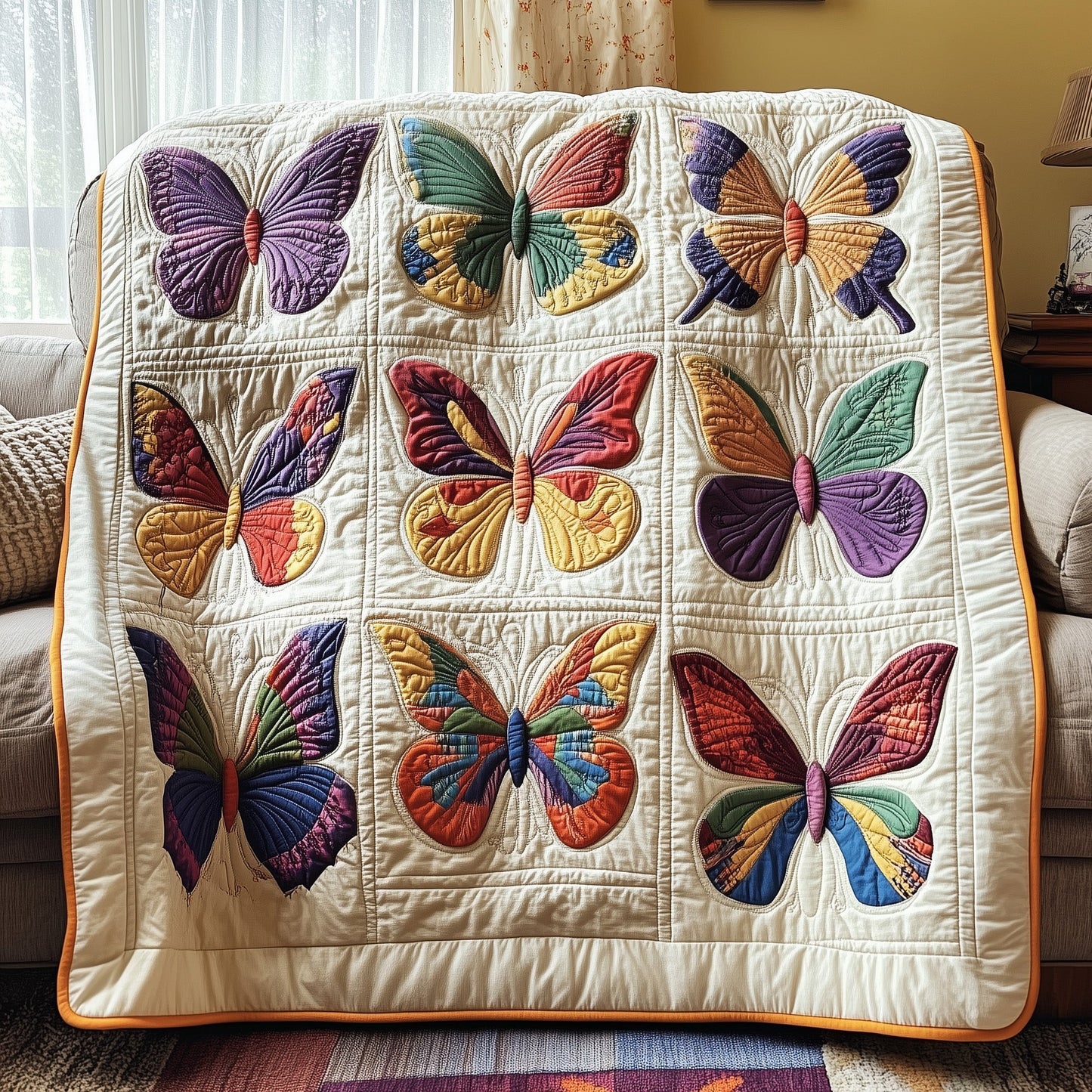 Butterfly Haven Quilted Blanket GFTOTP3858