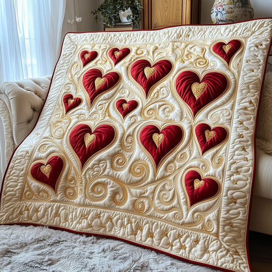 Blooming Heart Quilted Blanket GFTOTP3877