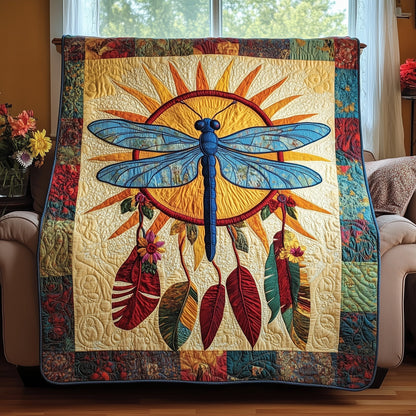 Dragonfly Dreamcatcher Quilted Blanket GFTOTP4110