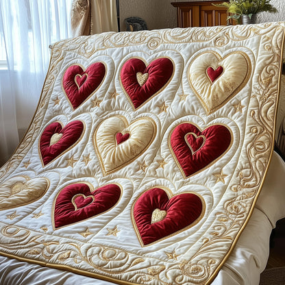 Blooming Heart Quilted Blanket GFTOTP3875